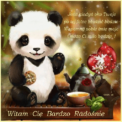 Misiu wita bardzo radośnie